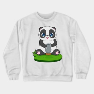 Panda Craftsman Jar Crewneck Sweatshirt